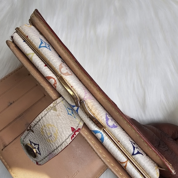 AUTHENTIC Louis Vuitton Multi Color Monogram Murakami Kisslock Wallet 🩷✨️ - Picture 12 of 14